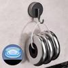 Suction Cup Hooks Adjustable Waterproof Removable Hanger 90 Degree Rotating Coat Hooks Wall Mount For Bedroom Living Room
