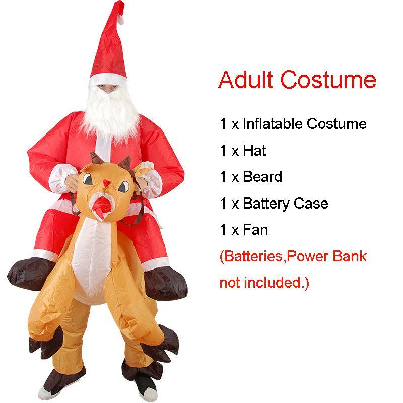 Hilarious Unisex Christmas Adult Inflatable Fancy Dress Costume For Parties And Events