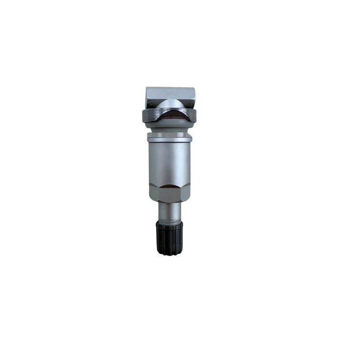 TPMS Sensor Repair Kit - 52936D4100 - Silver Aluminum Valve - 4 Pieces - Steel/Alloy Wheels