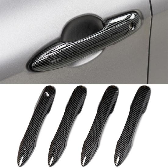 No Adhesive Snap-on Car Door Handle Cover Protector Compatible for Toyota 2018-2020 2021 2022 2023 2024 2025 2026 Camry 2019-2026 Corolla 2019-2022