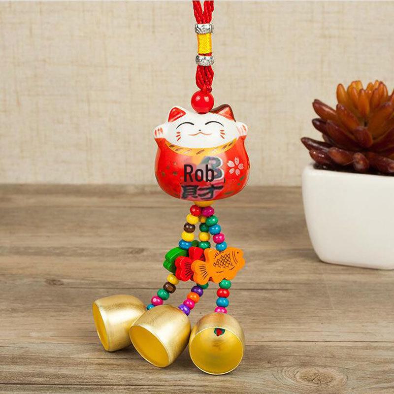 

Подвесной автомобильный колокольчик Cat Bell – безопасное украшение интерьера для входа и выхода красный