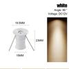 1W Power Mini LED Spotlight 3000K Warm Light Cabinet Downlight Durable Spot Lights  Indoor Lighting