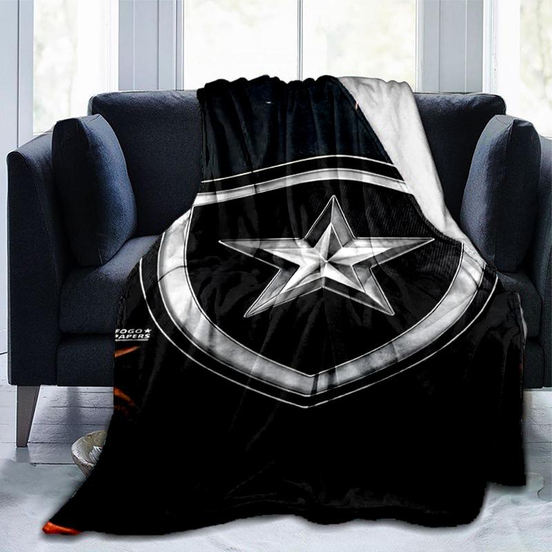 Shield With Star Emblem Printed Throws Blanket Soft Flannel Blankets for Couch Bed Gifts for Men Women Picnic blanket Christmas gifts