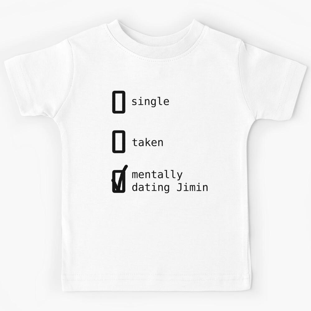 Mentally Dating Jimin Fitted Scoop Kids T-Shirt 130