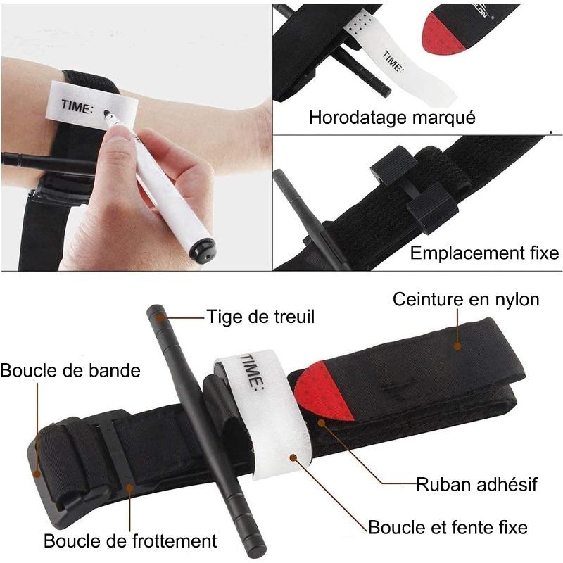 Tourniquet Bag Scissors Tactical Tourniquet Accessories Emergency Kit for Hunting Hiking Heavy Emergency Outdoor Hiking Blood Loss Control