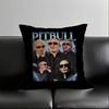 1 Stück Mr Worldwide Pitbull Kissenbezug Mode Quadratischer Kissenbezug Schlafzimmer Sofa Raum Ins Dekoration Freizeit