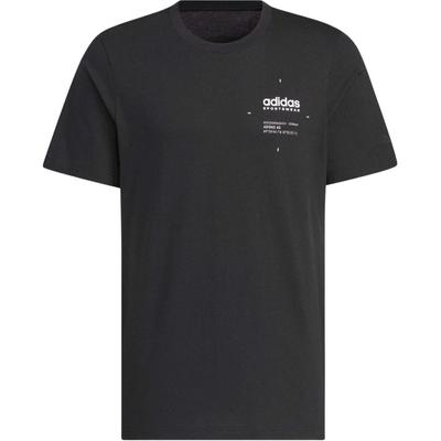 Logo Komfortowy Okrągły Dekolt Sweter Krótki Rękaw Koszulka Unisex Top Czarny Biały JI9076