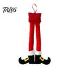 Christmas Gift for Men Elf Legs, Santa Legs Hanging Ornaments, Plush Stuffed Xmas Car Pendant, Home Door Frame Decor Fun Holiday Mirror, Handle, Party