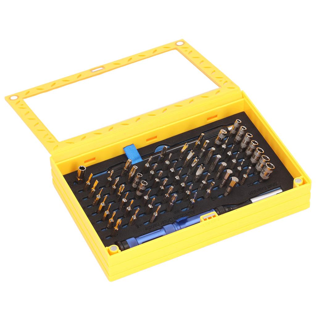 Ensemble combiné de tournevis 63 en 1 Tournevis multifonctionnel Douille Embout Manche pour réparation électronique