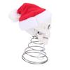 Xmas Tree Topper Skull with Hat 7.48 Inch Xmas Tree Topper Skeleton Ornament Spooky Decoration for Home Party Festival