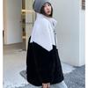 Luxury Lamb Fur Coat Women Shearling Jacket Winter Warm Mid Length Outerwear Fashion