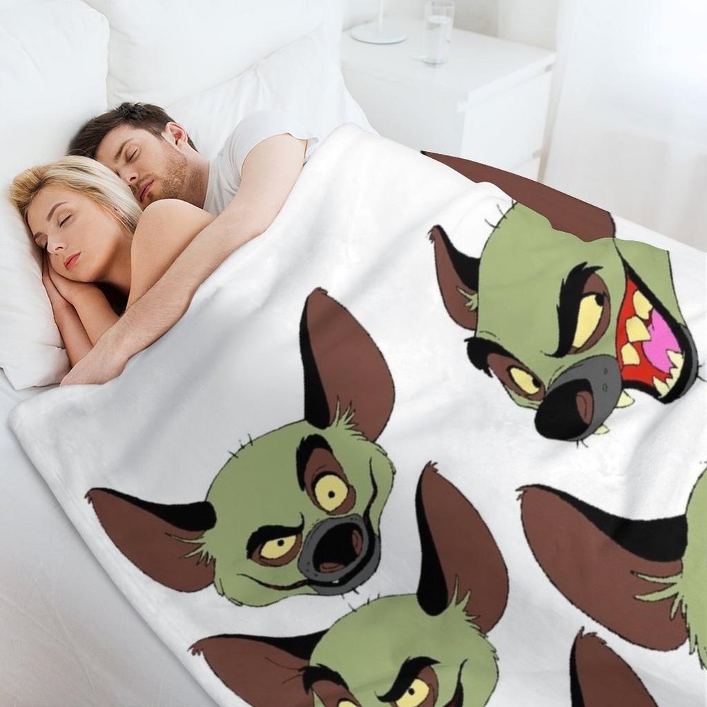 Hyena face pack Throw Blanket anime Soft Plush Plaid sofa bed Summer Blankets