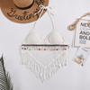 Lace-up Neck Small Vest, Sling Women's Summer Short Style with Chest Pad Inside, Backless Hollow Tube Top Embroidered Vest