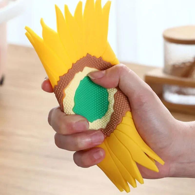 Nordic Creative Insulation Pad Tea Coaster Silicone Placemat Round High Temperature Resistant Anti-scalding Pad
