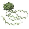 10/20M Green Silk Leaf-Shaped Handmake Artificial Leaves Faux Vines Bathroom Decorative Diy Wreath Accessories Home Decoreation