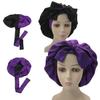 Fashion Kids and Adults Size Satin Silk Bonnet Reversible Long Band Head Ties Bonnet with Custom Logo