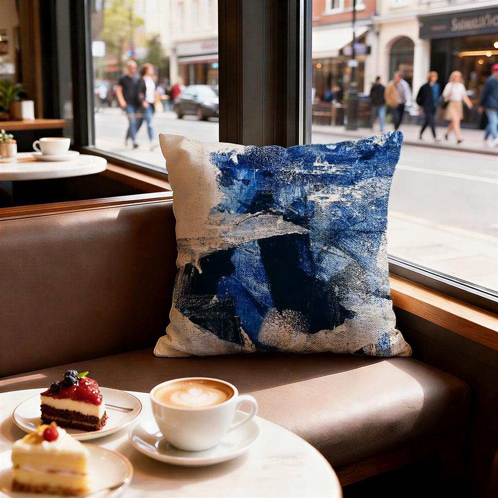 Street Graffiti Texture Cushion Cover Set of Decorative Short Plush Pillow Covers for Sofa Soft Cushion Case X Cm