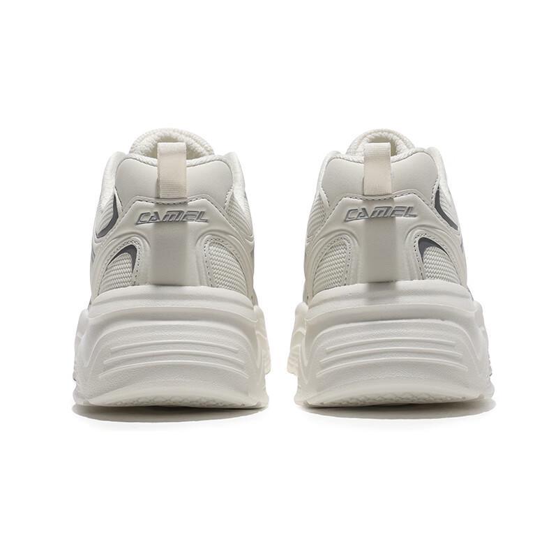 CAMEL Women's Platform Chunky Sneakers - Ivory/Silver
