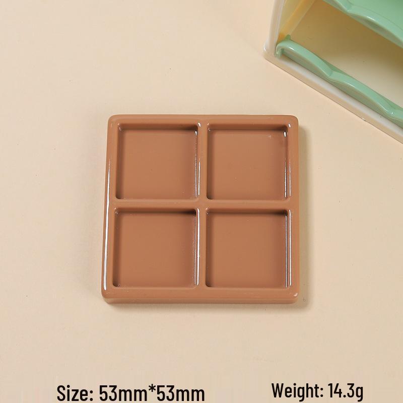 Resin Accessories: 4-Compartment Plate for DIY Crafts—Perfect for Hair Clips & Refrigerator Magnets