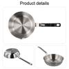 Small Skillet Egg Pan 316 Stainless Steel Sauce Pan for Butter and Frying