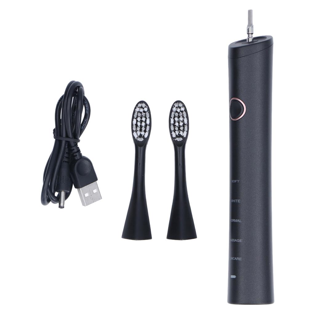 Elektrický USB dobíjecí bělící zubní kartáček 39000x/min 5 režimů s inteligentním časovačem