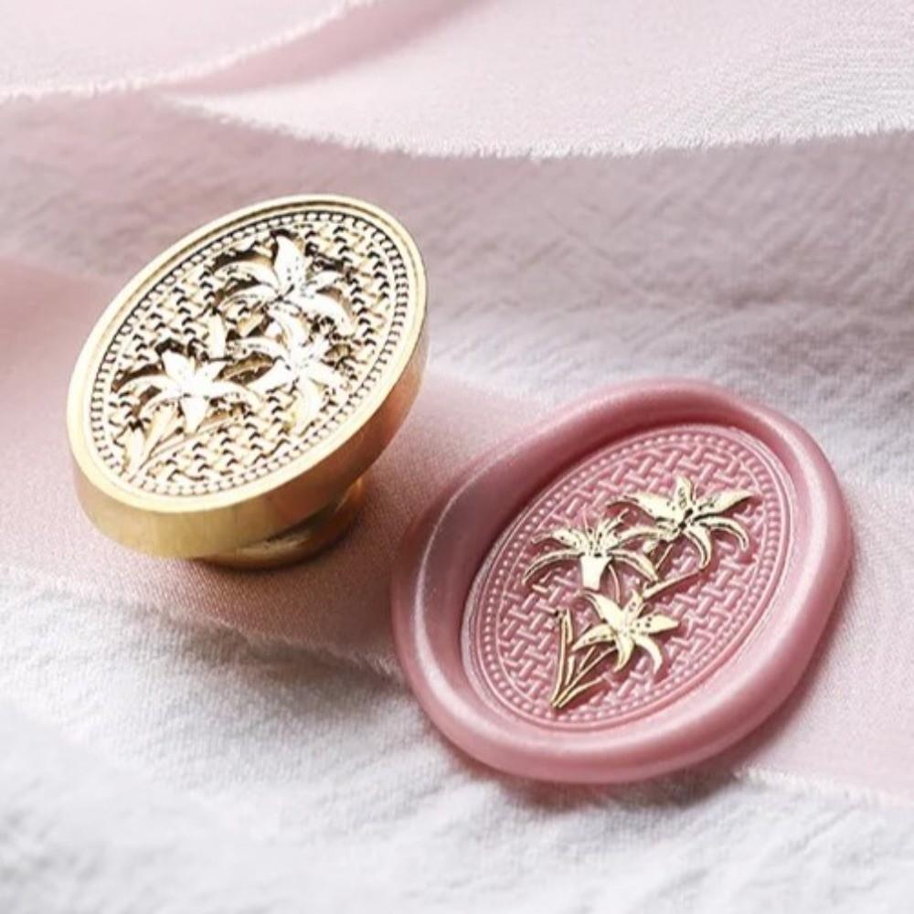 Round Scrapbooking Sealing Wax Brass Sealing Wax Supplies Creative Wax Seal Stamp Scrapbooking