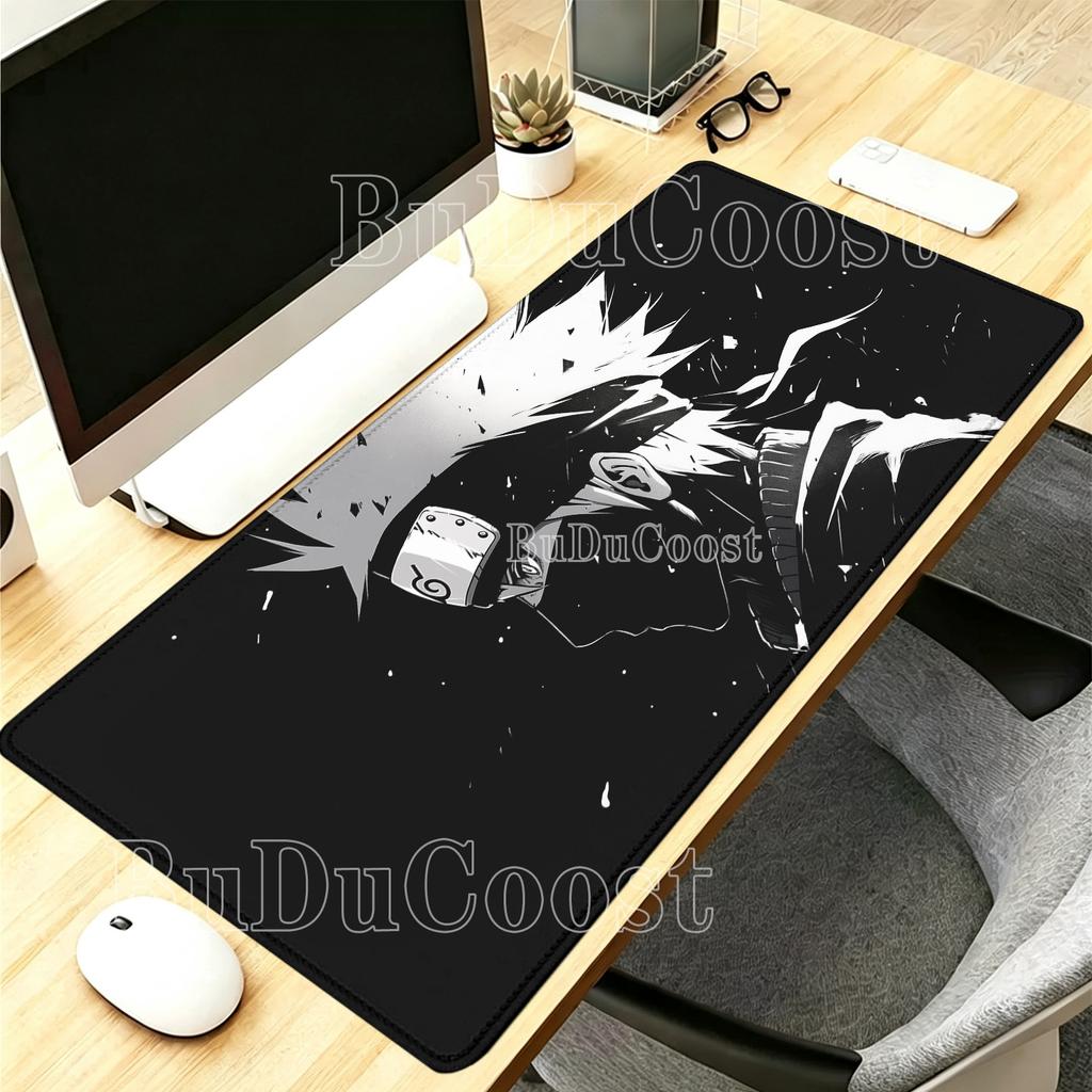 Kakashi Hatake, Naruto, Itachi Uchiha Gaming-Mauspadd, Große Schreibtischmatte, Tastaturmatte, Hochauflösender Anime-Druck, Gaming-Mauspadd