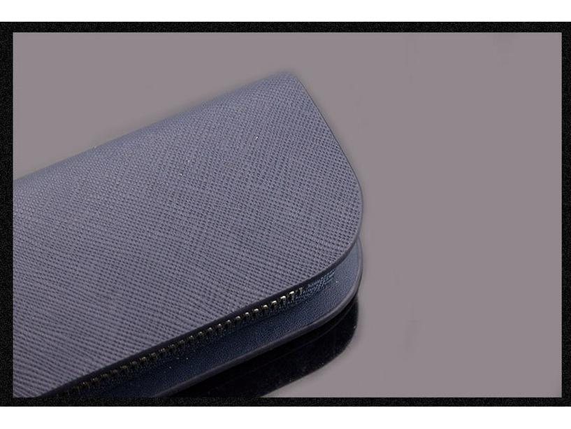 Men's Universal Handmade Cowhide Car Key Case with Zipper – Waist-Mounted, Cute Korean Design