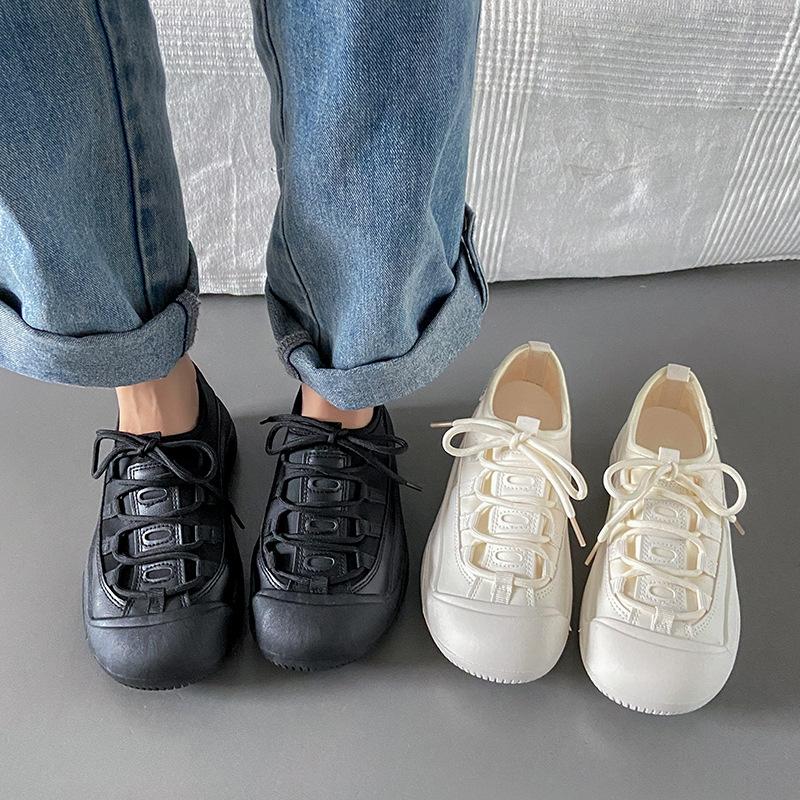 Autumn New Little White Shoes Female Internet Celebrity Street Shot Casual Shoes Versatile Breathable Fashion Flat Shoes