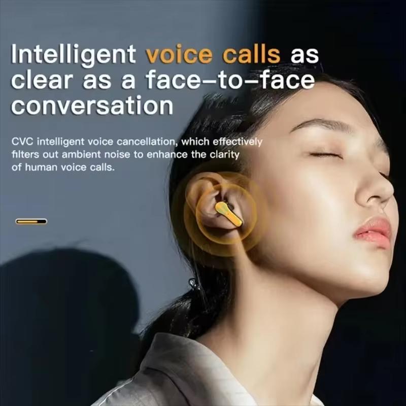 Bluetooth 5.2 Headsets Low Delay Music Game Dual Mode Headset Wireless Earphones 9D TWS Waterproof Headphones with Microphone