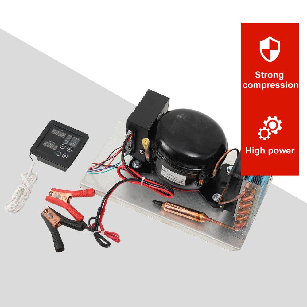 BD25HC Compressor Condenser Car Refrigerator Solar Freezer 12V 24V Refrigerator Air Compressor With Temperature Controller