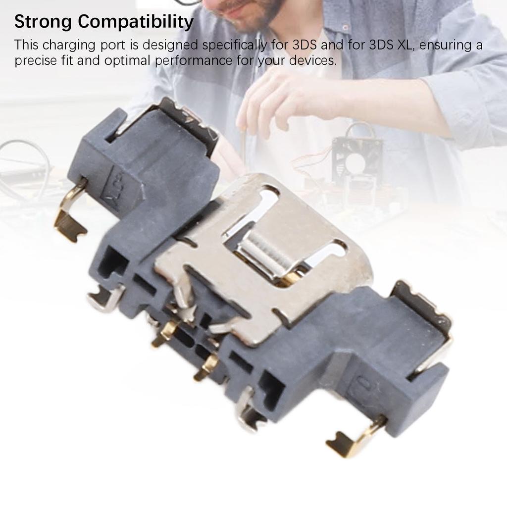 Konsolenladeanschluss Kompakter Konsolenstromanschlussbuchse Langlebig Einfach zu bedienen Hohe Genauigkeit Anti-Empfindlich für 3DS XL