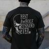Best Husband Ever Funny Skull Sarcastic (on Back) T-Shirt