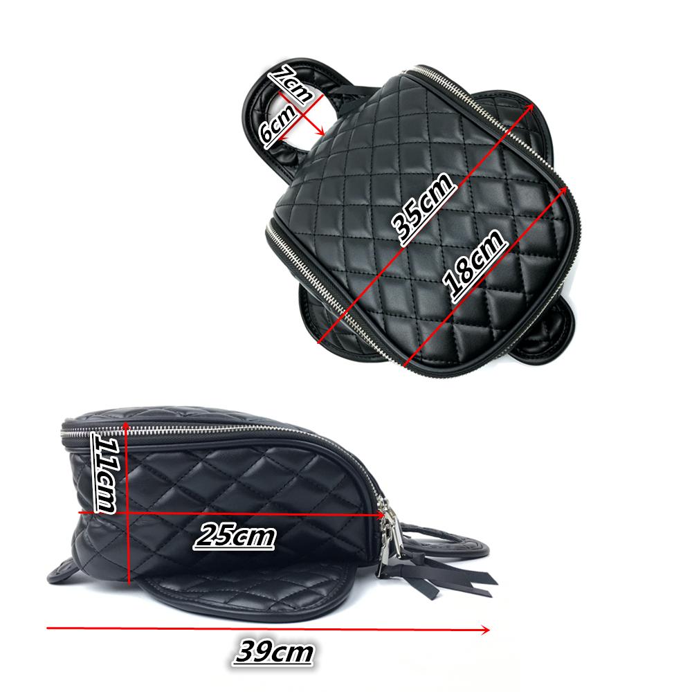 Black Crocodile Pattern PU Leather Oil Fuel Tank Travel Bag Motorcycle Waterproof Magnetic For Harley 883