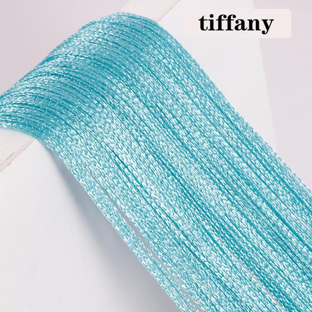 1x2m Wielokolorowe Zasłony z Nici do Drzwi Pokoju Dziennego Ściana Panel Okienny Zasłony z Frędzlami Zasłona Okienna Dekoracja Sypialni