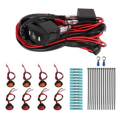 Interruttore a bilanciere per frecce UTV Kit luci omologate per strada ATV Sostituzione cablaggio relè lampeggiatore frecce per Polaris