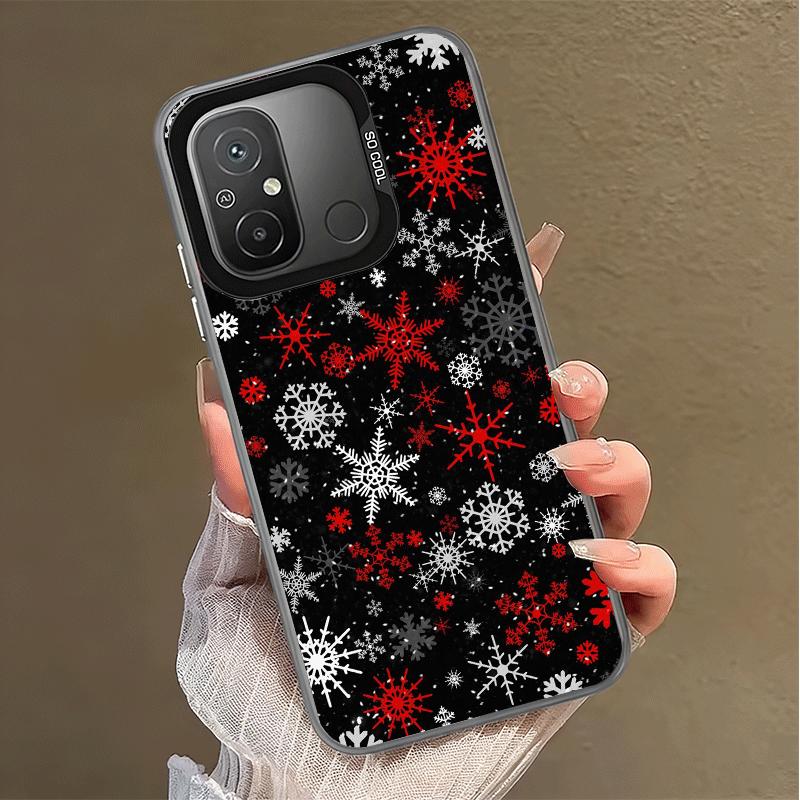 Snow Snowflake Winter Cold Shockproof Phone Case for Xiaomi Poco X7 X6 X5 X3 Pro F7 Ultra M8 Redmi 15C 15 14C 13C 12C 10C 13 12