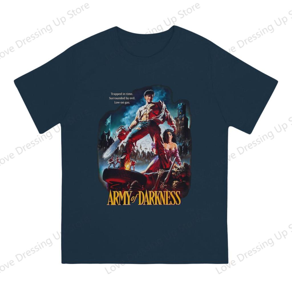 100 Cotton Tshirt Horror Movie Bruce Campbell T Shirt Unisex Army Of Darkness Ash Vs The Evil Dead Casual Short Sleeves S6xl