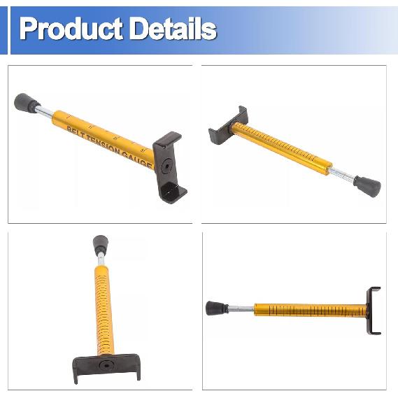 Belt Tension Gauge 10 Lb Tensioner Tool, After Belt Replacement for Motorcycle Secondary Drive Belt