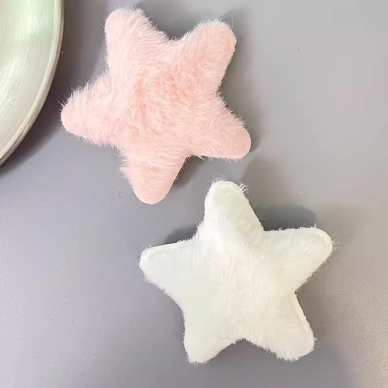 2-12pcs Women Plush Star Hair Side Bangs Clip Trendy Sweet Ornament Barrettes Hairpins Girls Bobby Pin Headwear Hair Accessories