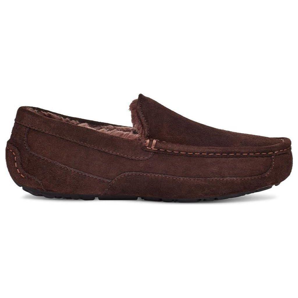 UGG Two-Layer Cowhide Casual Versatile Shoes Men Sneakers Chocolate 1115149-CHO