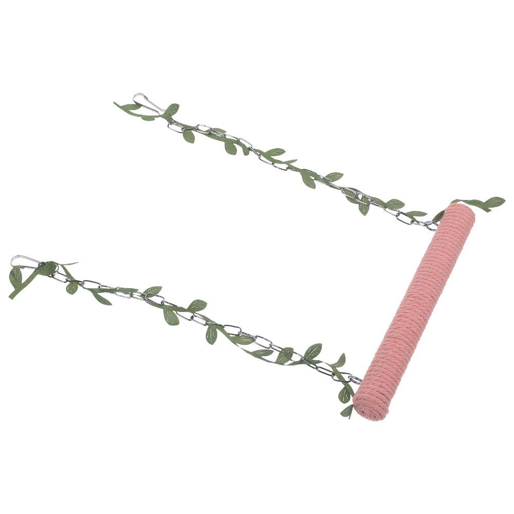 Wear-resistant Bird Swing With Cotton Rope Bird Cage Stand Stick Parrot Swing Toy  Cockatiels