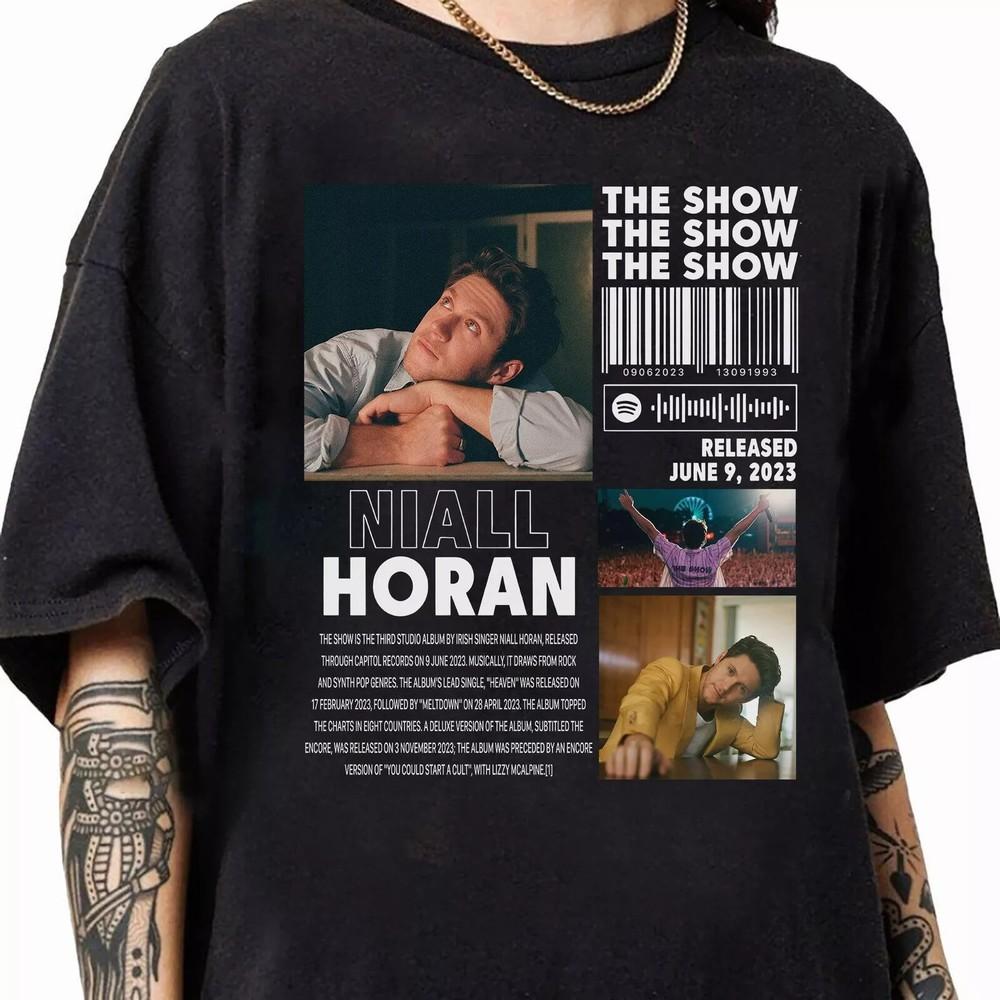 

Niall Horan Vintage Merch T-ShirtThe Show Album 90s Tee The Show Tour 2024 Boot Unisex T-Shirt XXXXL