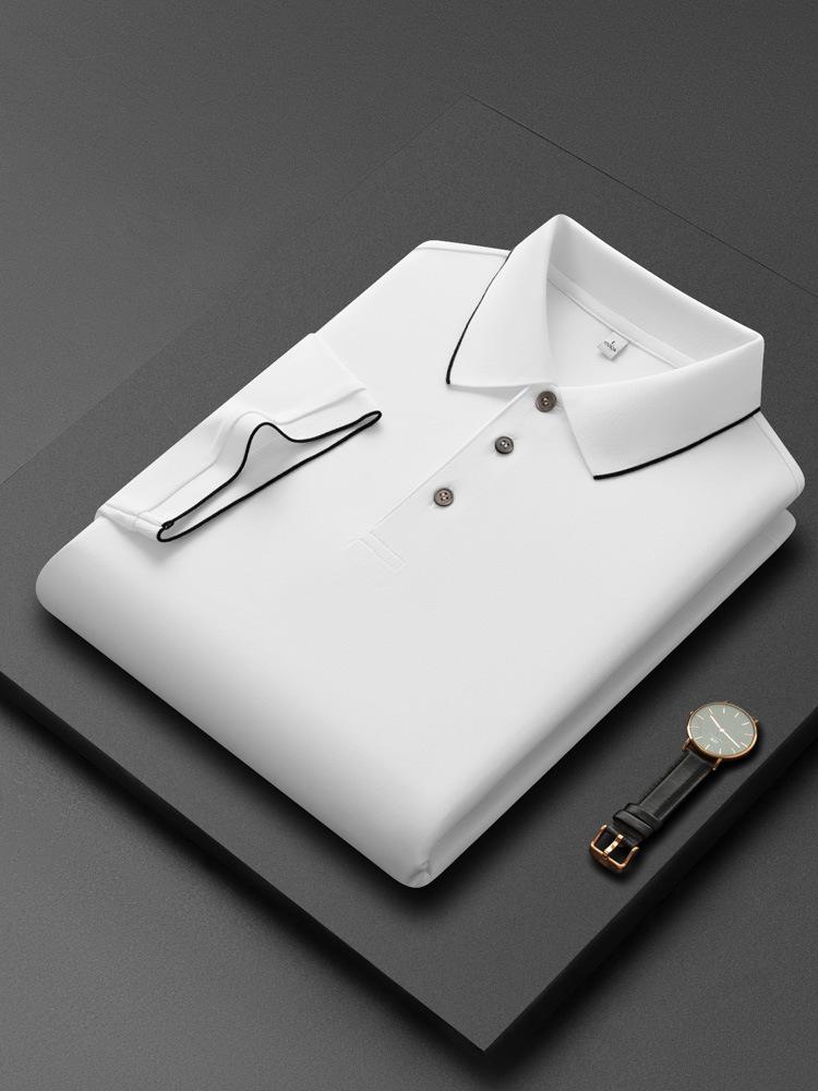 Hochwertiges Herren-Polohemd, Ammoniak-Finish, doppelseitiges Piqué, Umlegekragen, Kurzarm, Business Casual Teamuniform