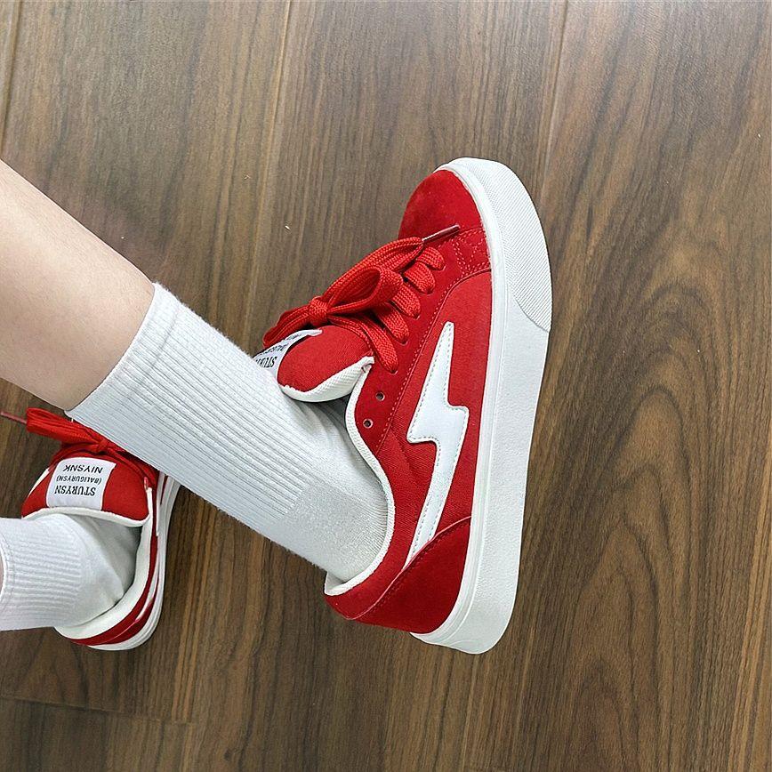 

МОДНАЯ ОБУВЬ, мужские дышащие спортивные кроссовки, спортивные кроссовки для бега, уличные женские теннисные кроссовки для тренажерного зала 35 красный