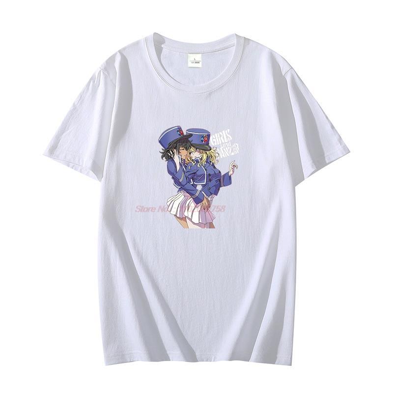 Cotton Tshirt Anime Girls Und Hot Sexy Lesbian Couple Unisexga Harajuku Graphic T Shirts Oversize Tshirts Summer Unisexs Clothing