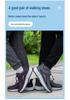 Comfortable Non-Slip Elderly Shoes: Lightweight Mesh Casual Sneakers with Soft Sole, Ideal for Spring and Autumn Walking.
