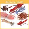 PVC-Meerestierfiguren-Set mit realistischem Oktopus und Tintenfisch für Meeresbiologie und Geschenkideen