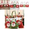 Christmas Gift Bag With Santa Claus Design For Holiday Decor And Gift Packaging