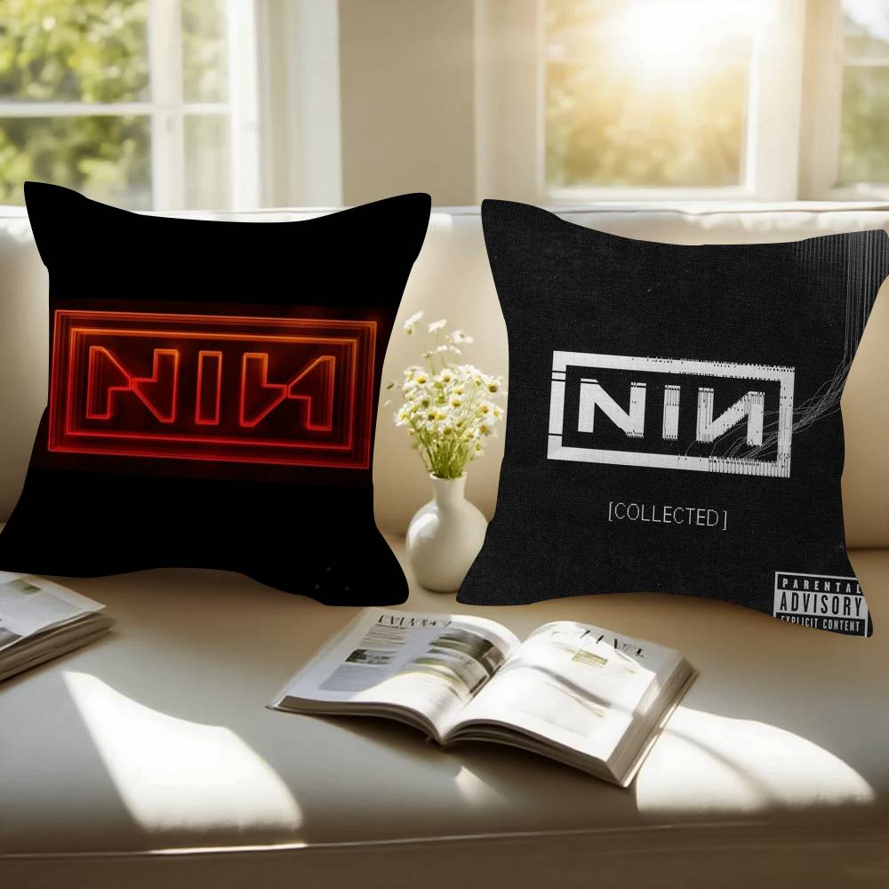 Nine I-Inch N-Nails Classic Vintage Pillow Cover Sofa Cushion Cover Home Room Decoration Children Gift